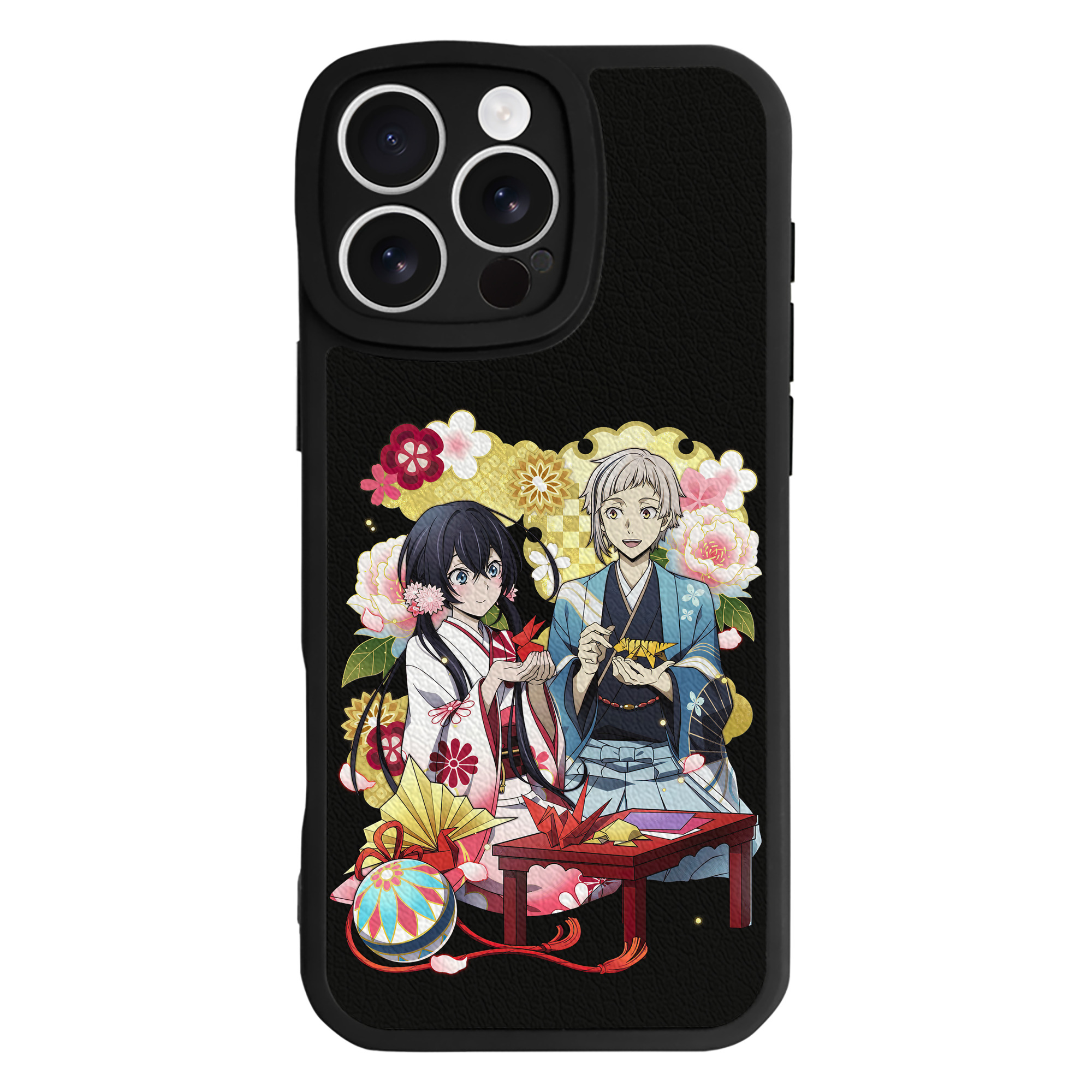 （画像用） 文豪ストレイドッグス Bungo Stray Dogs 【iPhone 16シリーズ対応】シリコンスマホケース（レザー調） 材質：シリコン